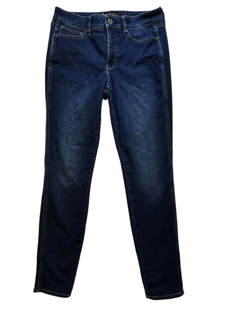 White House Black Market Women's Cashmere Denim High Rise Skinny Jeans Sz 6 Blue